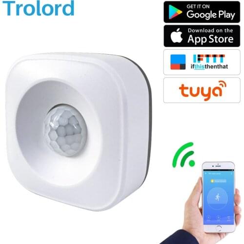 Trolord WiFi PIR Motion Sensor Human Body Infrared Security Alarm Detector Smart Home Automation Via APP Control
