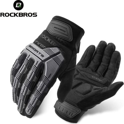 ROCKBROS Cycling Gloves Autumn Winter Windproof SBR Touch Screen Bike Gloves MTB Breathable Sport Gloves Bike accessories