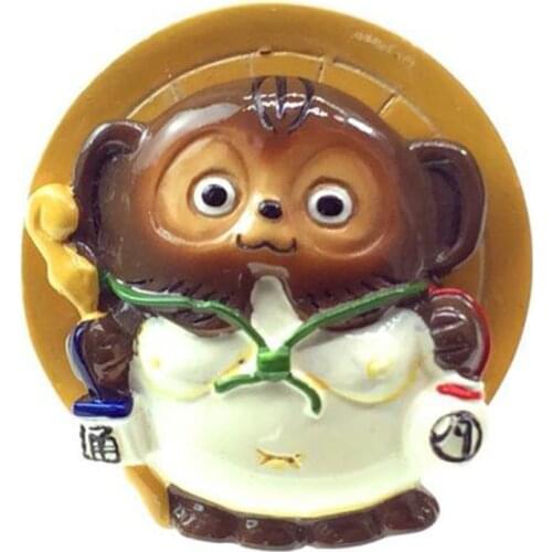 Japanese Hokkaido Civet Cat 3D Fridge Magnets Tourism Souvenirs Refrigerator Magnetic Sticker Home Decortion