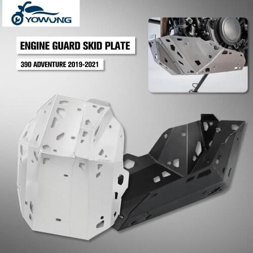 For 390 Adventure 2019 2020 2021 Motorcycle Chassis Engine Guard Bash Bottom Skid Plate Lower Frame Cover Protector 390Adventure
