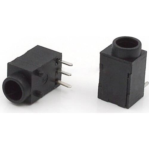 10pcs-200pcs DC Plug Power Supply Female DC Socket Connector 1.0 pin 1.3 Core Diameter 3.8mm Three Feet DC Charging Female