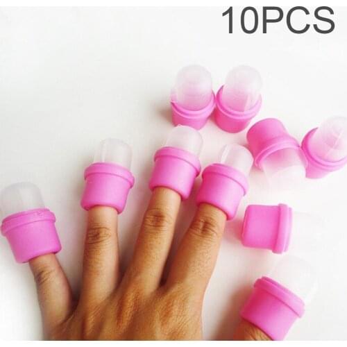 10Pcs Wearable Nail Acrylic Soaker Kit Polish Remover Gel Removal Cap Tips