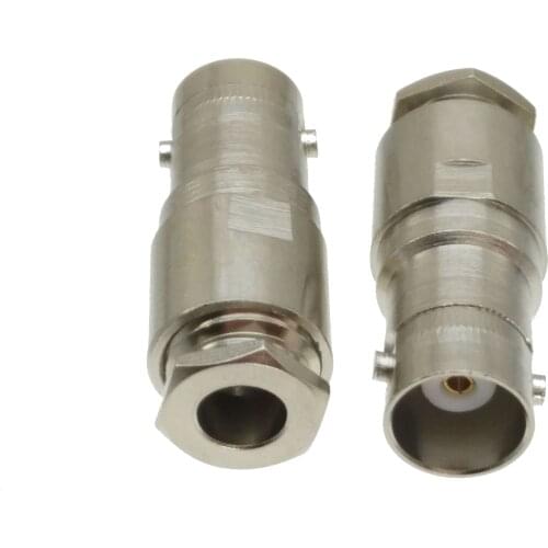 10pcs Connector BNC female jack clamp RG58 RG142 LMR195 RG400 cable