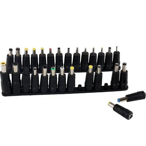 2Set(28Pcs) Universal Laptop DC Power Supply Adapter Connector Plug For Lenovo Hp Dell Charger Converter Female to Multi-Type