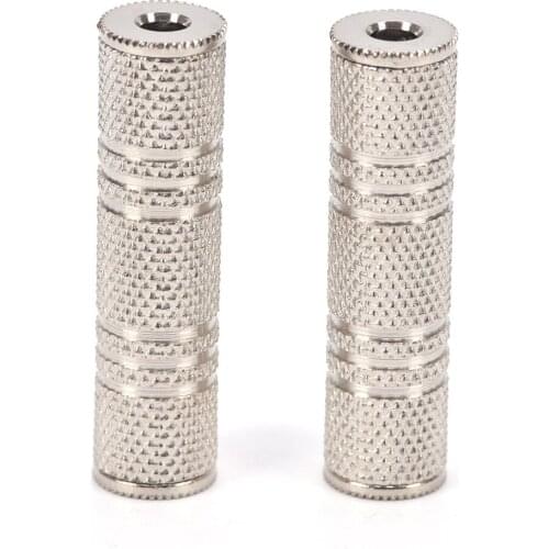 2PC/lot 3.5mm Jack Female To 3.5 Mm Female Connector F/F Stereo Audio Adapter Headphone Jack Coupler Adaptor Connector