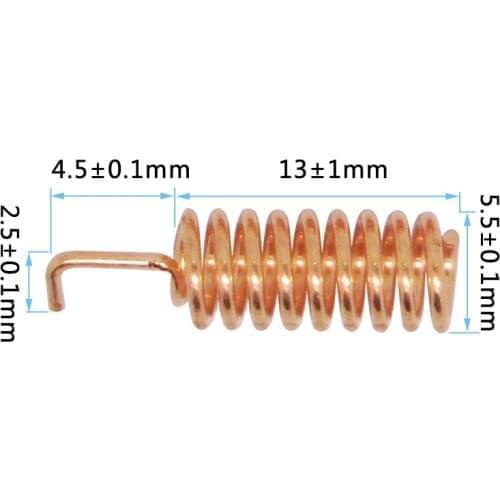 2000pcs/lot SW868-TH13 - 868MHz Copper helical Antenna 2.15 dBi spring antenna 868mhz RF antenna