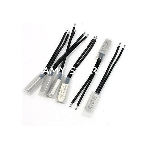 250V 5A NC. 130C Bimetal Thermostat Temperature Sensor Control Switch