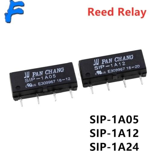 5Pcs 5V 12V 24V Reed Relay Switch Module SIP-1A05 SIP-1A12 SIP-1A24 PAN CHANG Relay 4PIN