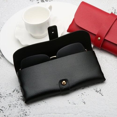 Sunglasses Case PU Leather Retro Glasses Hard Cover Case For Women Eyeglasses Box Case For Glasses Eyewear Accessories
