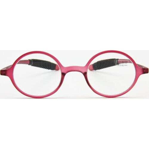 Flexible TR90 Retro Reading Glasses, Round Frame Unbreakable Pocket Reader, Geek NERD Presbyopia Eyeglasses, come with soft case