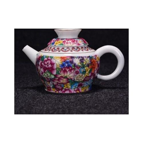Jingdezhen Ceramic Enamel Gold Teapot Kung Fu Tie Guan Yin Green Tea Set Blue And White Porcelain Home Water Kettle Teaware