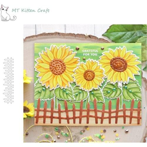 MT Craft Metal Cutting Dies Fence edge Scrapbooking Photo Album Decorative Embossing Stencils Paper Cards Making Crafts Die Cuts