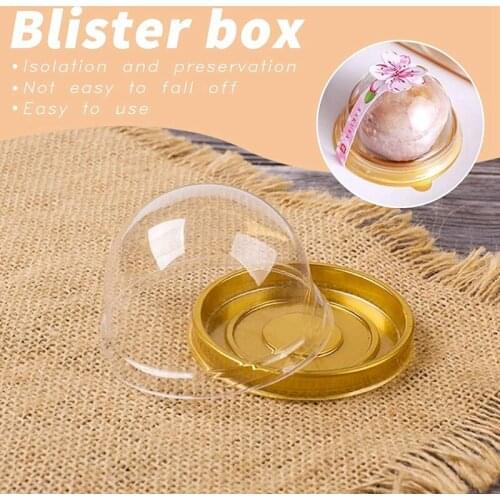 Clear Plastic Mini Cupcake Container 50 PC Mooncake Box Muffin Pod Dome Muffin Single Cupcake Holders Plastic Disposable