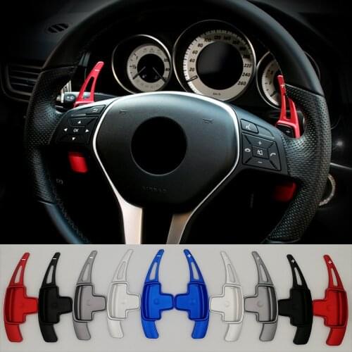 For Mercedes-Benz A Class W176 2013-2015 A180 A200 A220 A250 Car Steering wheel shift paddle Aluminum alloy car styling Extender