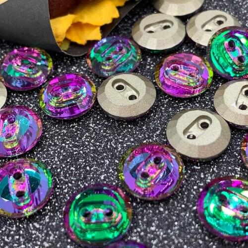 Handicraft Sewing garments buttons crystal glass buttons diy decorative for clothing buttons Fabric crafts sewing wedding dress