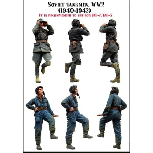 SOVIET TANKMEN WW2 (1940-1942) 1/35 Resin Model Kit