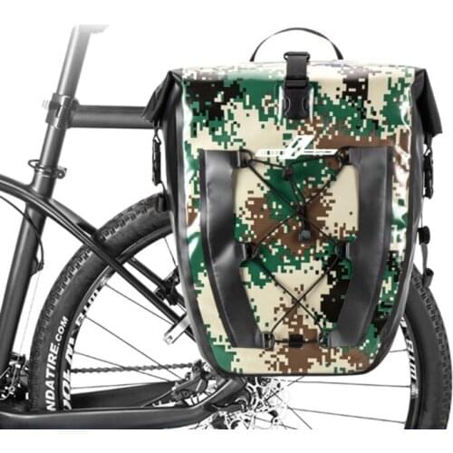 Bicycle Trunk Bag 27L Large Capacity MTB Mountain Road Bike Waterproof Rear Rack Seat Cargo Rack Pack Luggage Carrier