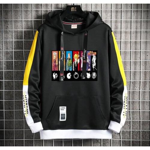 The Seven Deadly Sins Anime Hoodie teenagers Popular Harajuku Hoodeds Pullover Streetwear Casual Fake Two-Piece jacket men coat