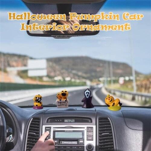 Car product Ghost Pumpkin Figurine Halloween Decoration Car Interior Decoration Cute Creative Gift Tabletop Ornament Accessories