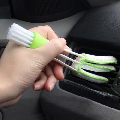 Three-piece Brush Double-head Car Air Conditioning Air Outlet Blinds Cleaning Brush Air Conditioning Keyboard Dusting Brush