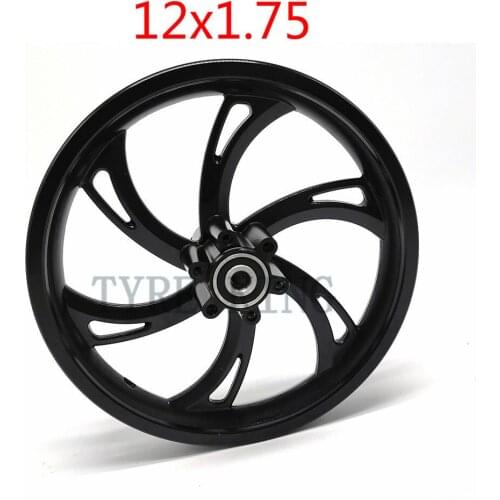 12 Inch 12x1.75 Rim 12 1/2 X 2 1/4 Wheel Hub for 12 1/2x2.75 Tire Inner Tube for Many Gas Electric Scooters E-Bike