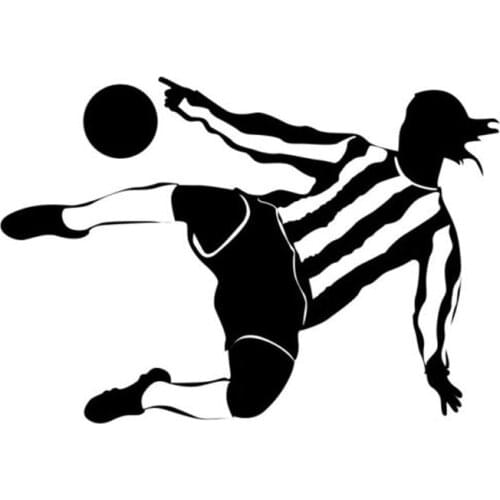 14.5cm*9.5cm Creative Football Vinyl Car Sticker Decal Fashion S2-0302