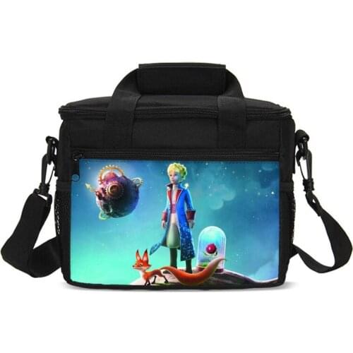 2020 The Little Prince Printing Thermal Insulated Lunch Bag Ofifce Schol Container Food Storage Cooler Bag Tote Pouch Picnic Bag