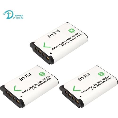 3Pcs/lot 3.7V 1600mAh NP-BX1 NPBX1 Camera Rechargeable Battery pack For Sony DSC-RX100 RX100 HDR-AS15 Wholesale