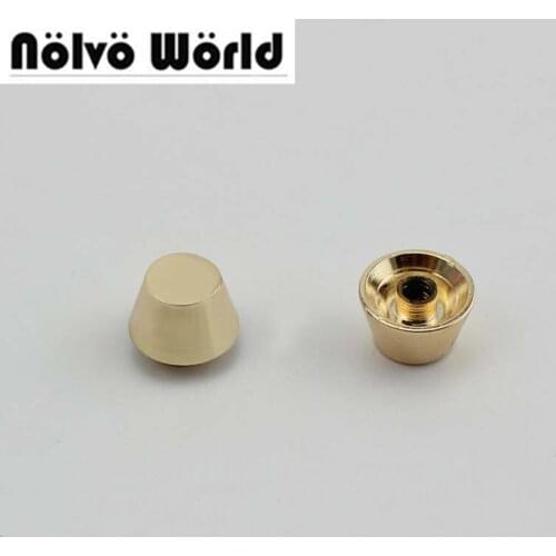 50pcs 5 colors 100% copper die casting 11*8mm round head rivet screw for bags hardware,high quality rivets accessories