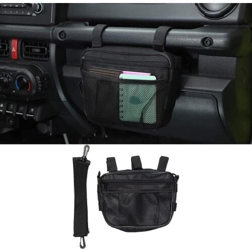 Car Universal Co-Pilot Handle Storage Bag for Suzuki Jimny 2019+ Multifunctional Storage Bag for Jeep Wrangler JK JL