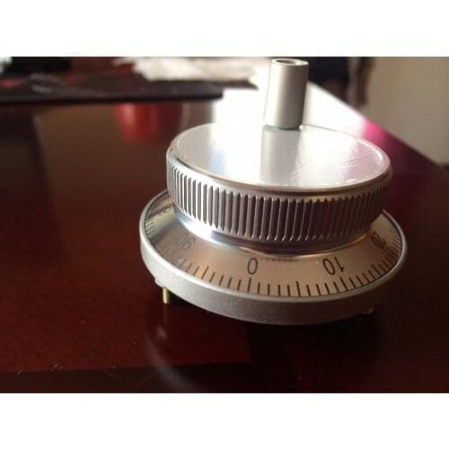 Free shipping Diameter 80mm 5V 4Terminal CNC pulser hand wheel handle kit Manual Pulse Generator for CNC machine, rotary encoder