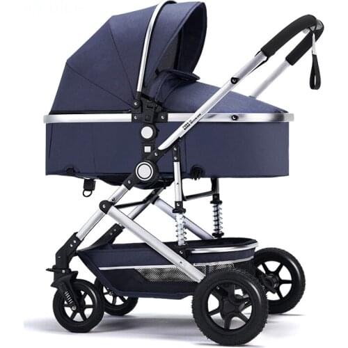 Luxury Baby Stroller 2 in 1 New 2021 Portable High Landscape Stroller Infant Trolley Travel Baby Carriage Free Shipping
