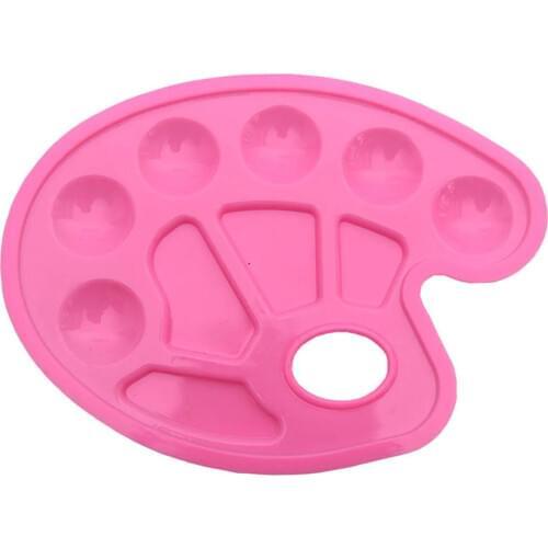 Children DIY Paint Plastic Palette Graffiti Art Supplies