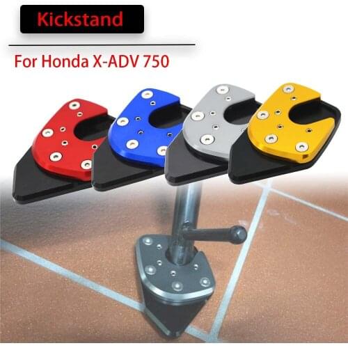 For HONDA XADV X-ADV 750 2017 2018 2019 X ADV 750 ADV750 Motor Kickstand Foot Side Stand Enlarger Support Plate Pad Extension