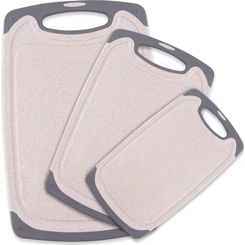 HOT-Cutting Boards for Kitchen, Dishwasher Safe Chopping Board with Juice Grooves