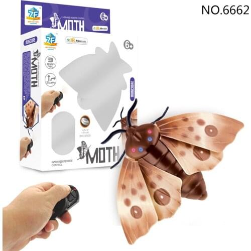 Simulation Animal Moth Infrared RC Remote Control Insect Child Kids Adults Prank Jokes Toy Birthday Novelty Gift