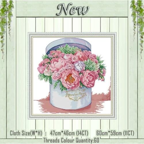 Send you aromatic flowers paintings counted printed on the canvas DMC 11CT 14CT kits NKF Cross Stitch embroidery needlework Sets