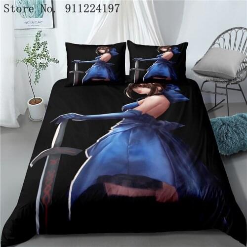 Dream Girl Duvet Cover Comforter Bedding Set 3D Printing Luxury Fairy Quilt Cover Single Double Queen King Size Home Textile