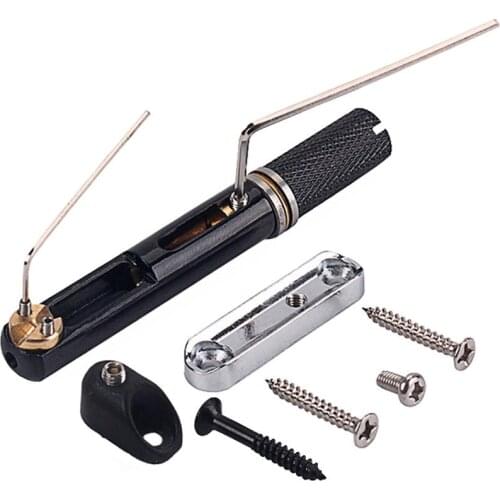 5 Strings Nickel Black Single Headless Bass Bridge Set Electric Guitar Spare Parts Bridge Bass Tool Sets