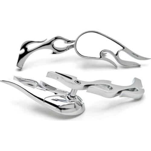 Brand new Flame Custom Black Mirrors For Dyna Glide Wide Glide FXDWG FXWG