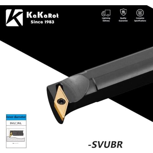KaKarot Internal Turning Tool Holder S16Q-SVUCR11 S20R-SVUBR11 Carbide Inserts VBMT11 VBMT16 VCMT11 Lathe Cutting Tool