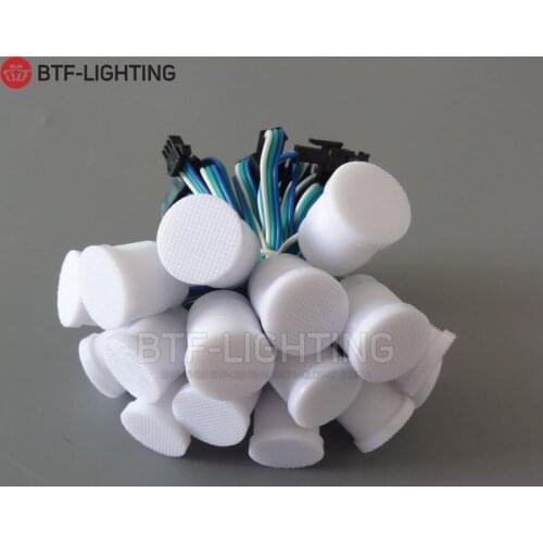 2cm diameter full-color LED point light source!Monkey DC5V 2811 IC transparent milky white shell water lamp