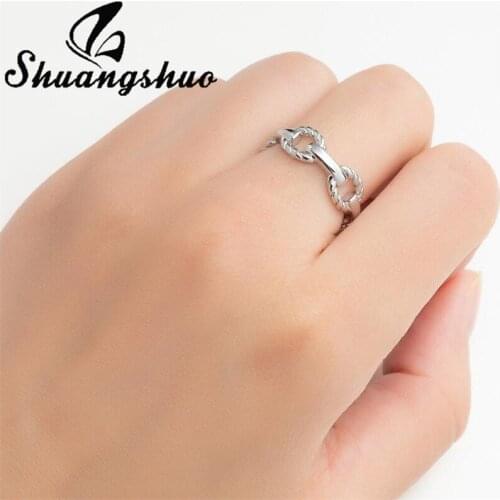 Женские золотые кольца Shuangshuo China At AliExpress