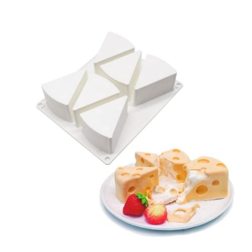 Multiple Styles 3D Cheese Shape Silicone Mold Mousse Cake Moulds Chocolate Fondant Dessert Pastry Baking Mould Cake Decorating