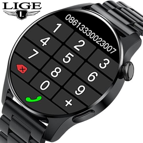 LIGE New Smartwatch Bluetooth Calls Dial Music Smart Watch Men Women Heart Rate Monitor Sport Fitness Bracelet For Android IOS