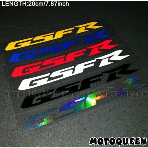 Reflective Motorcycle Wheels Fairing Helmet Side Tank Pad Decoration Logo Label Stickers Decals For SUZUKI GSFR 250 600 750 1000