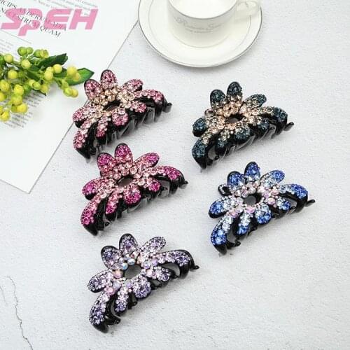 Duckbill clip flower bath wash face South Korea elegant curl hair large three tooth grab clip adult hairpin hair accessories