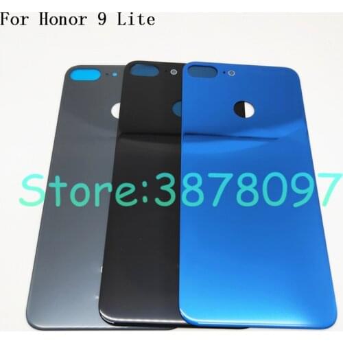 Original For Huawei Honor 9 Lite Back Battery Cover Rear Door Housing Case Glass Panel Phone Replacement Battery Cover With Logo