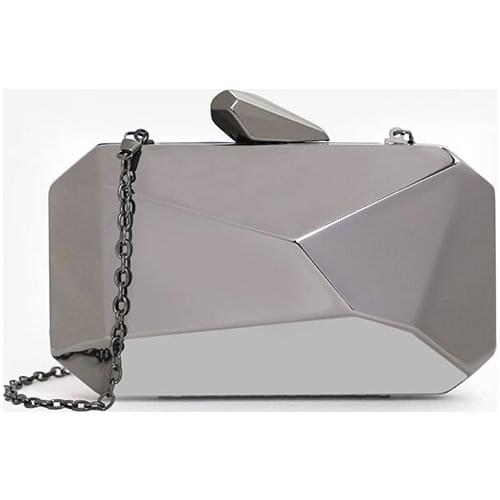 Luxury Metal 3D Design Women Luxury Party Clutch Evening Bag Purses and Handbags Shoulder Chain Bag Female Crossbody Mini Bag