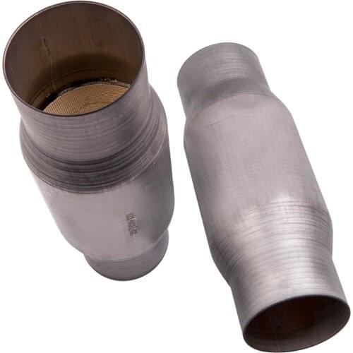 1 pair 3" Inch Inlet/Outlet Universal Catalytic Converter 4" Body EPA Approved 5.9L 6000 Lbs 400 cell